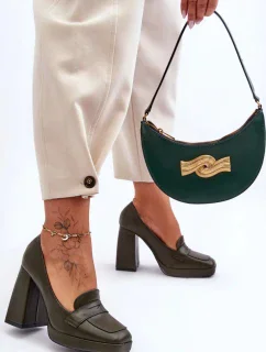 Dámské lodičky na podpatku M046 / 185349 Černá - Sweet Shoes