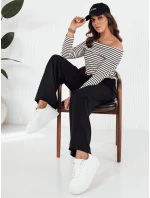 Dámská pruhovaná halenka černá Dstreet model 21972894 - FashionStreet Dámská pruhovaná halenka černá Dstreet model 21972894 - FashionStreet