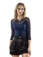 Dámská halenka model 18914321 dark blue - Eldar