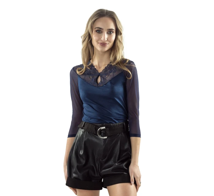 Dámská halenka model 18914321 dark blue - Eldar