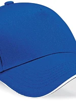 Beechfield B 15C 5 panelová sandwich kšiltovka 53.015C bright royal/white