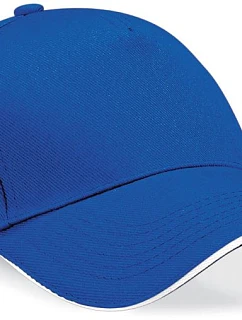 Beechfield B 15C 5 panelová sandwich kšiltovka 53.015C bright royal/white