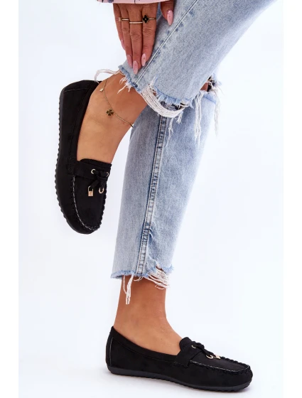 Klasické semišové mokasíny Černá Good Time Klasické semišové mokasíny Černá Good Time