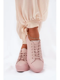 Dámské Tenisky Na Platformě Z Eko Kůže Big Star RR274A294 Růžové