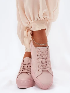 Dámské Tenisky Na Platformě Z Eko Kůže Big Star model 21690748 Růžové - Big Star Shoes