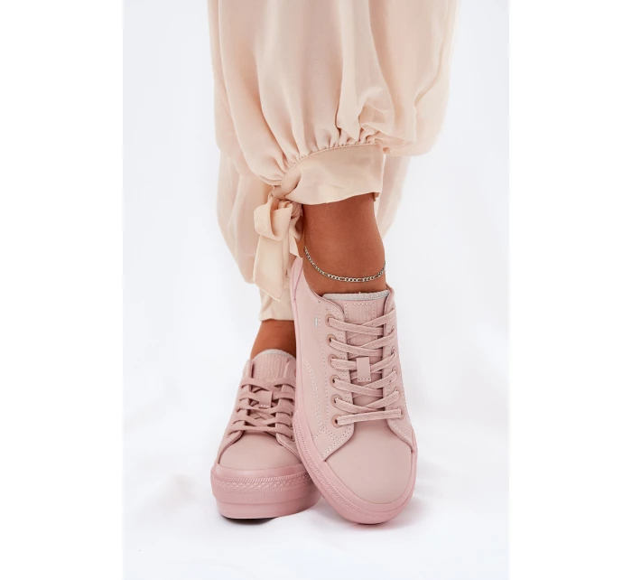 Dámské Tenisky Na Platformě Z Eko Kůže Big Star RR274A294 Růžové Dámské Tenisky Na Platformě Z Eko Kůže Big Star RR274A294 Růžové