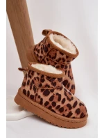 Dětské sněhule vyhřívané s Panterka Hnědé model 21718620 - Boto Dětské sněhule vyhřívané s Panterka Hnědé model 21718620 - Boto