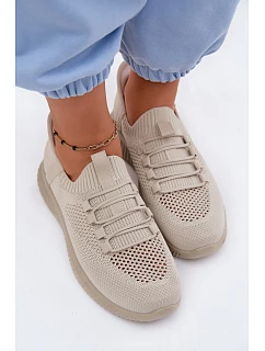Materiálové model 22130421 Sportovní Boty Dámské Béžové Olive - Boto