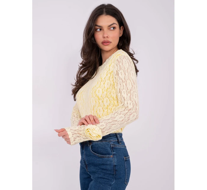 Bluzka IT BZ model 21807995 jasny żółty - FPrice Bluzka IT BZ model 21807995 jasny żółty - FPrice