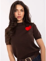 Sweter IT SW model 21471682 brązowy - FPrice Sweter IT SW model 21471682 brązowy - FPrice