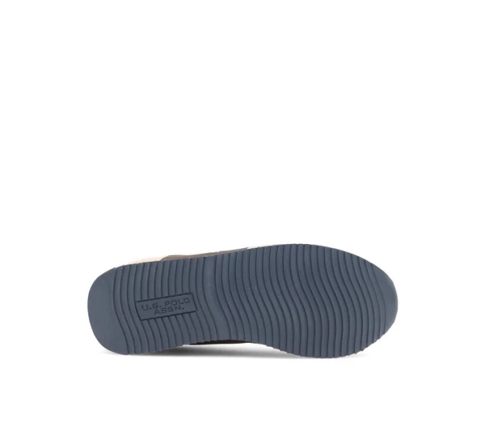 Pánské boty NOBIL003A-LGR001 šedo-bílo-červené - Ralph Lauren