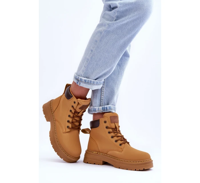 Dámské zimní botky hnědé model 21631388 - Boto Dámské zimní botky hnědé model 21631388 - Boto