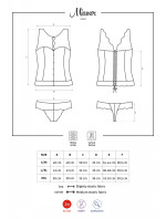 Svůdný korzet model 7639961 corset bordó - Obsessive