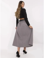 Dámská dlouhá sukně MI SD 88653.89 Šedá - FPrice