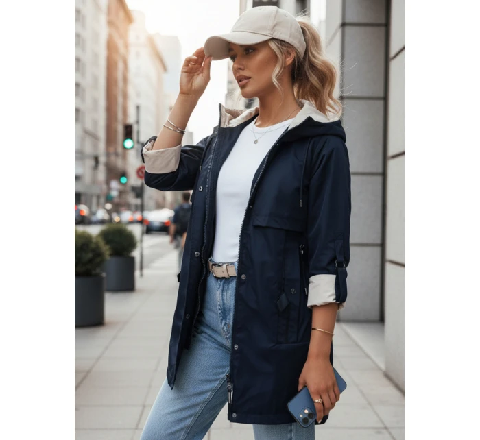 Dámská přechodná bunda parka MEROY navy blue FashionStreet TY4291 Dámská přechodná bunda parka MEROY navy blue FashionStreet TY4291