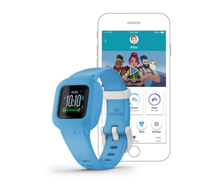 Dětský sportovní náramek Garmin Vivofit Jr.3 Blue Stars