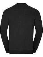 Pánský pletený cardigan s výstřihem do V 11. black model 22476185 - Russell Athletic Pánský pletený cardigan s výstřihem do V 11. black model 22476185 - Russell Athletic