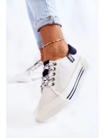 Dámské tenisky Memory Foam System Big Star KK276002 Bíle Dámské tenisky Memory Foam System Big Star KK276002 Bíle