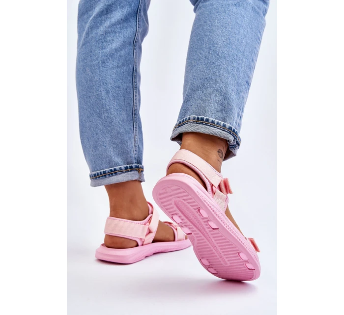 Dámské Sportovní Sandály Big Star model 21609181 Růžové - Big Star Shoes Dámské Sportovní Sandály Big Star model 21609181 Růžové - Big Star Shoes