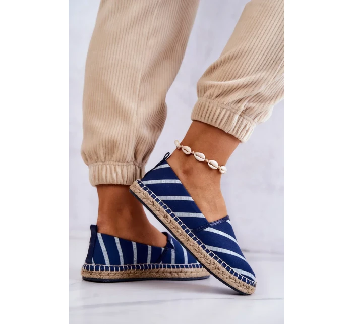 Dámské klasické espadrilky Big Star - tmavě modré Dámské klasické espadrilky Big Star - tmavě modré