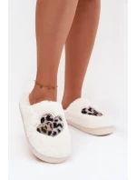 Dámské chlupaté papuče srdíčka – šedé Amandra Dámské chlupaté papuče srdíčka – šedé Amandra