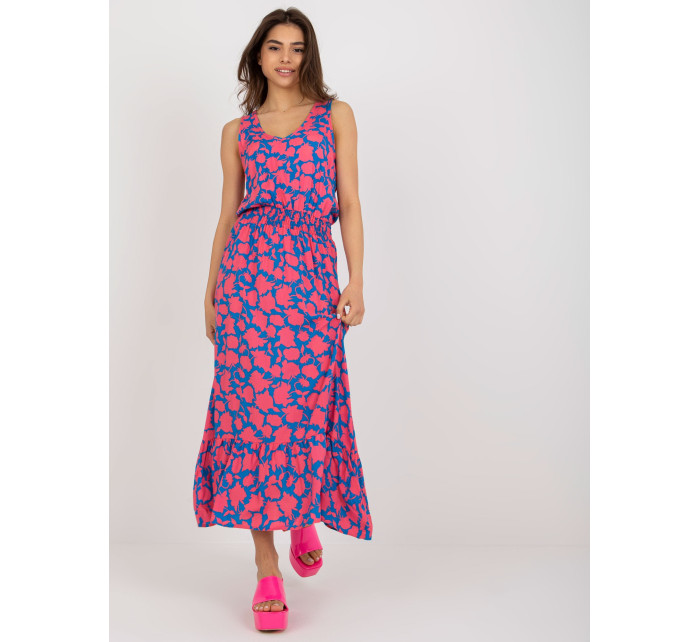 Dámské šaty D73771R30391A růžovo-modré - FPrice