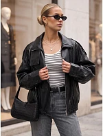 Dámská černá bunda FashionStreet TY5960 Dámská černá bunda FashionStreet TY5960