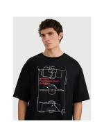 Pánské tričko oversize s potiskem model 21816916 - 4F Pánské tričko oversize s potiskem model 21816916 - 4F