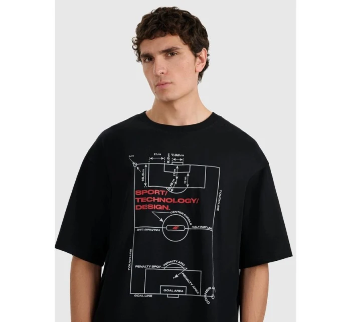 Pánské tričko oversize s potiskem model 21816916 - 4F Pánské tričko oversize s potiskem model 21816916 - 4F