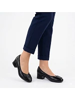 Dámské lodičky na klínku pohodlné černé M.Daszynski model 22068924 3 Dámské lodičky na klínku pohodlné černé M.Daszynski model 22068924 3