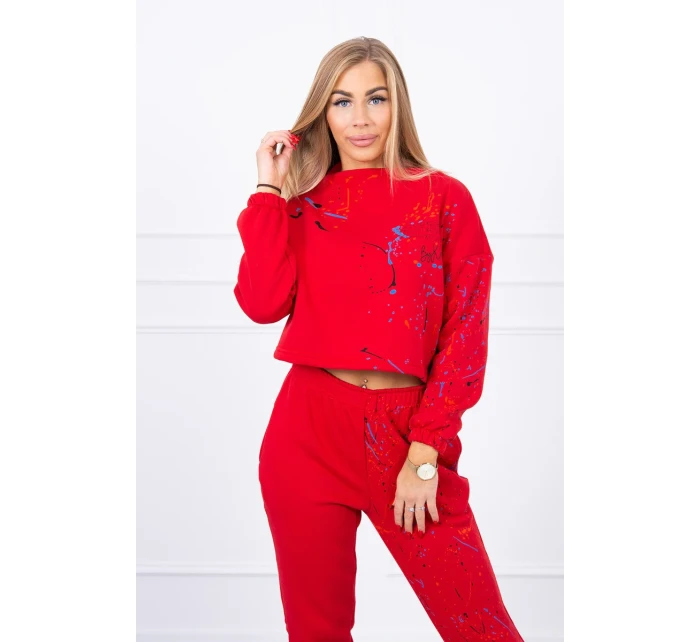 Izolovaná sada s barevným potiskem červená