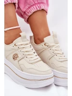 Dámské Sportovní Boty Na Platformě Béžové model 21687804 - Boto Dámské Sportovní Boty Na Platformě Béžové model 21687804 - Boto