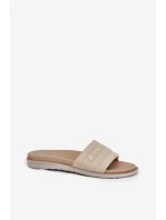 Dámské Klapky Béžové model 21698022 - Inblu