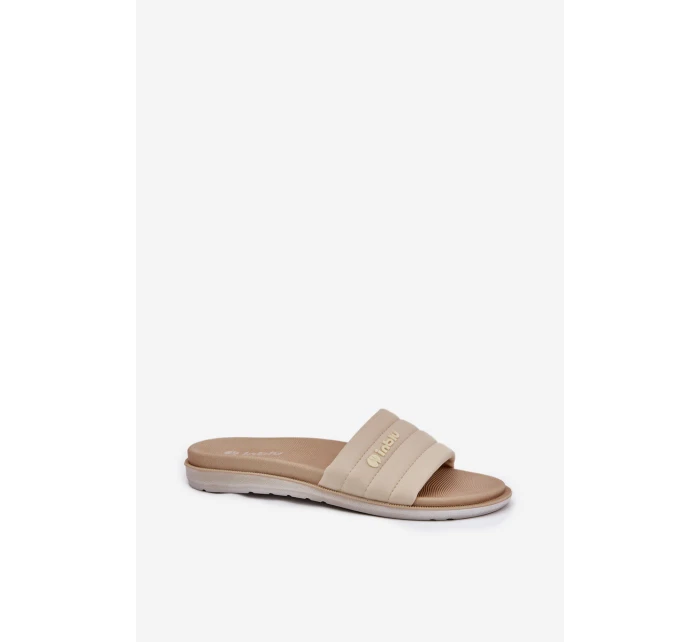 Dámské Klapky Béžové model 21698022 - Inblu