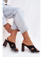 Dámské sandály na podpatku Černé model 21951362 - Boto