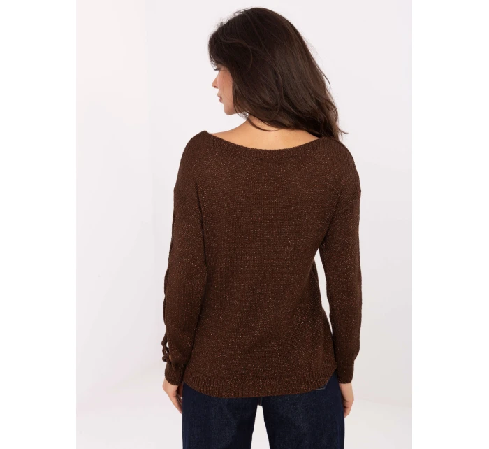 Jumper MI SW 1606.96 tmavě hnědý Jumper MI SW 1606.96 tmavě hnědý