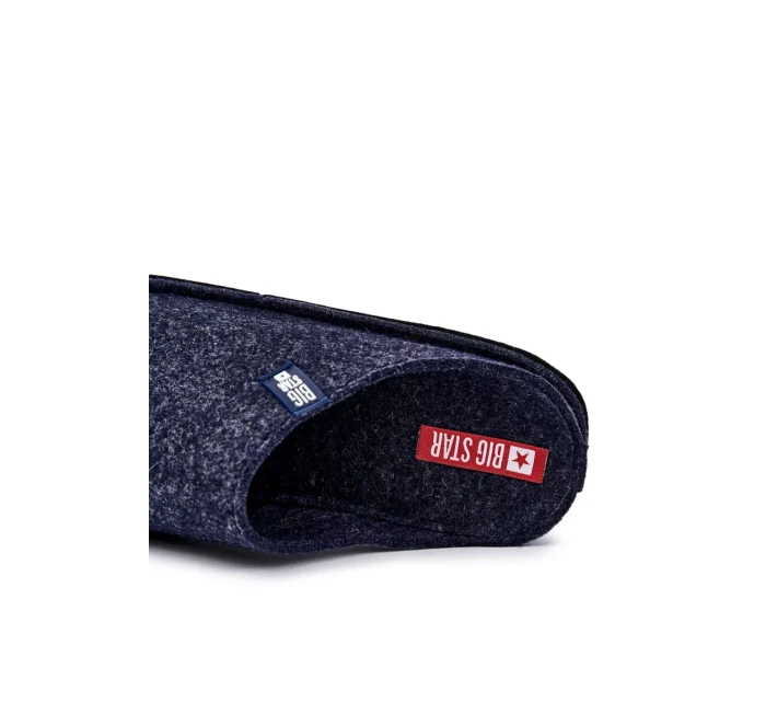 Klasické pánské pantofle Big Star KK176004 Námořnická modrá