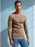 Pánský béžový svetr FashionStreet WX2288