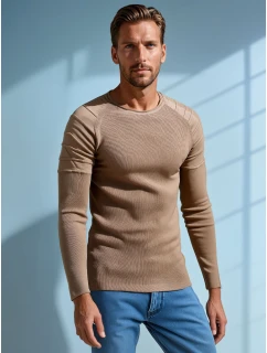 Pánský béžový svetr FashionStreet WX2288