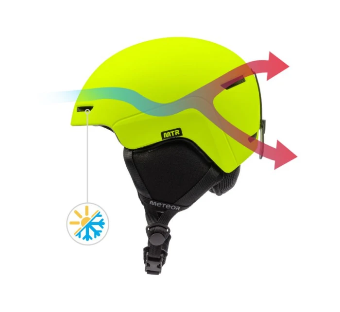 Lyžařská helma  M cm neonově žlutá model 21488001 - Meteor