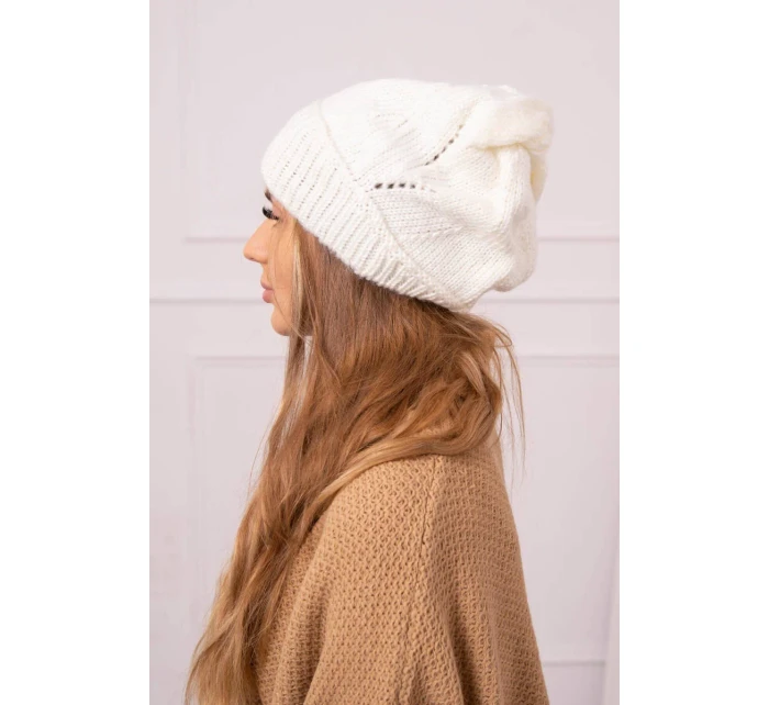 Dámská čepice Ingrid K371 ecru Dámská čepice Ingrid K371 ecru