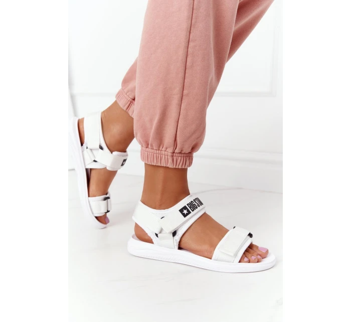 Dámské Sportovní Sandály Big Star HH274A026 Bílé