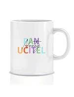 Personalizovaný klasický bílý keramický hrníček 300 ml pro paní učitelku/pana učitele