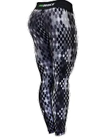 Dámské fitness legíny Six Deuce Digital Snakeskin - šedé - Litex