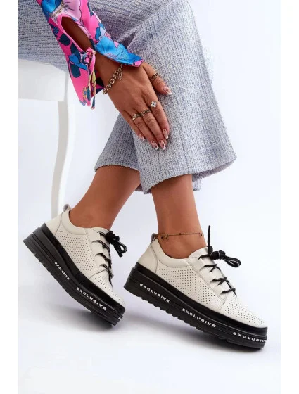 Polobotky LR769A černo-vanilkové - Step in style