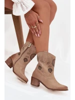 Boty na podpatku  model 222961 Step in style