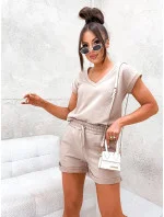 Béžový dámský letní bavlněný komplet model 20114368 - Moon Béžový dámský letní bavlněný komplet model 20114368 - Moon