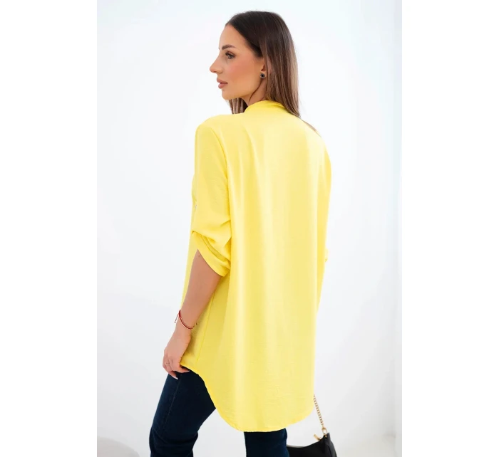 model 21903464 s delším zadním dílem žlutá - K-Fashion