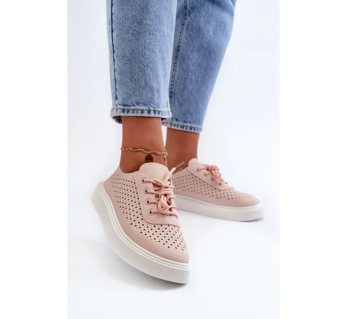 Tenisky Na Platformě Růžové model 21666344 - Boto Tenisky Na Platformě Růžové model 21666344 - Boto