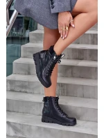 Lehké Zateplené Dámské Boty Na Platformě A Klínu Černé Savindria Lehké Zateplené Dámské Boty Na Platformě A Klínu Černé Savindria